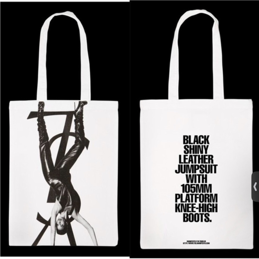 Rare Authentic Yves Saint Laurent luxury designer 2008 signature tote bag - Picture 2 of 9
